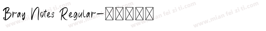 Bray Notes Regular字体转换